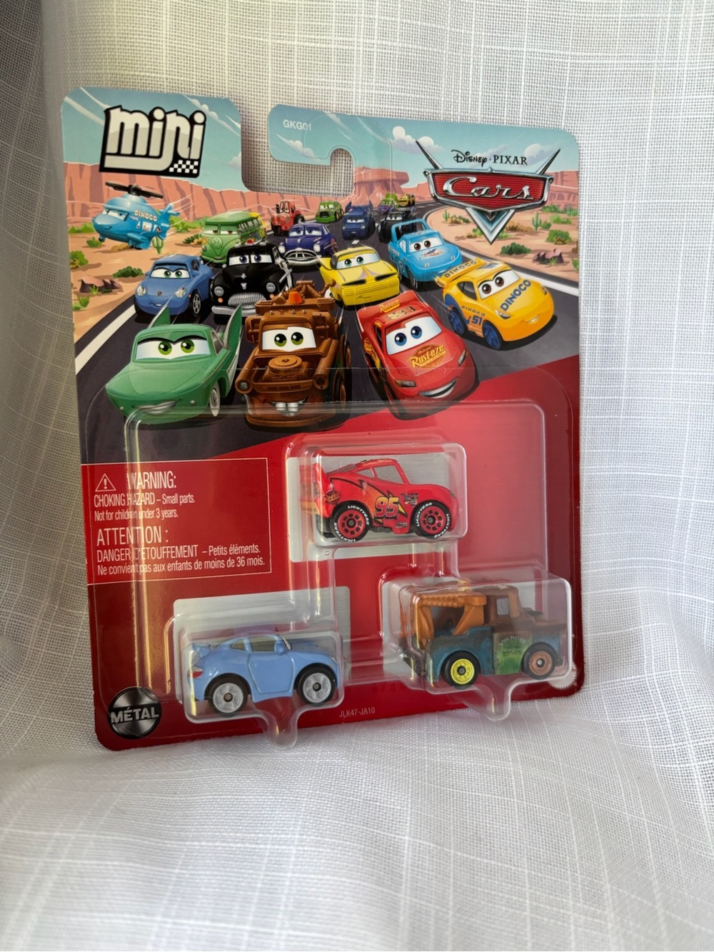 Disney Pixar Cars Mini Racers 3 Pack Lightning McQueen Mater Sally New